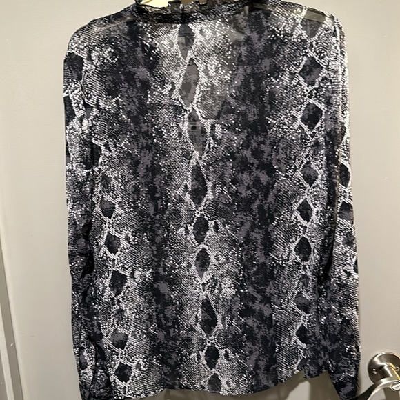 Worthington Sheer Blouse Sz Lg - Picture 5 of 6